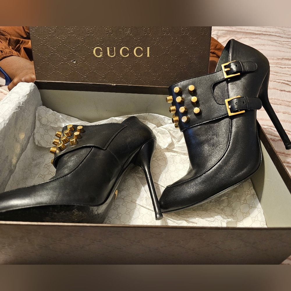 Gucci studded booties 39.5